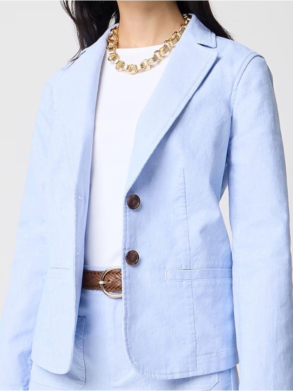 J.Crew Factory Seer Sucker Blazer Cotton | Size 6